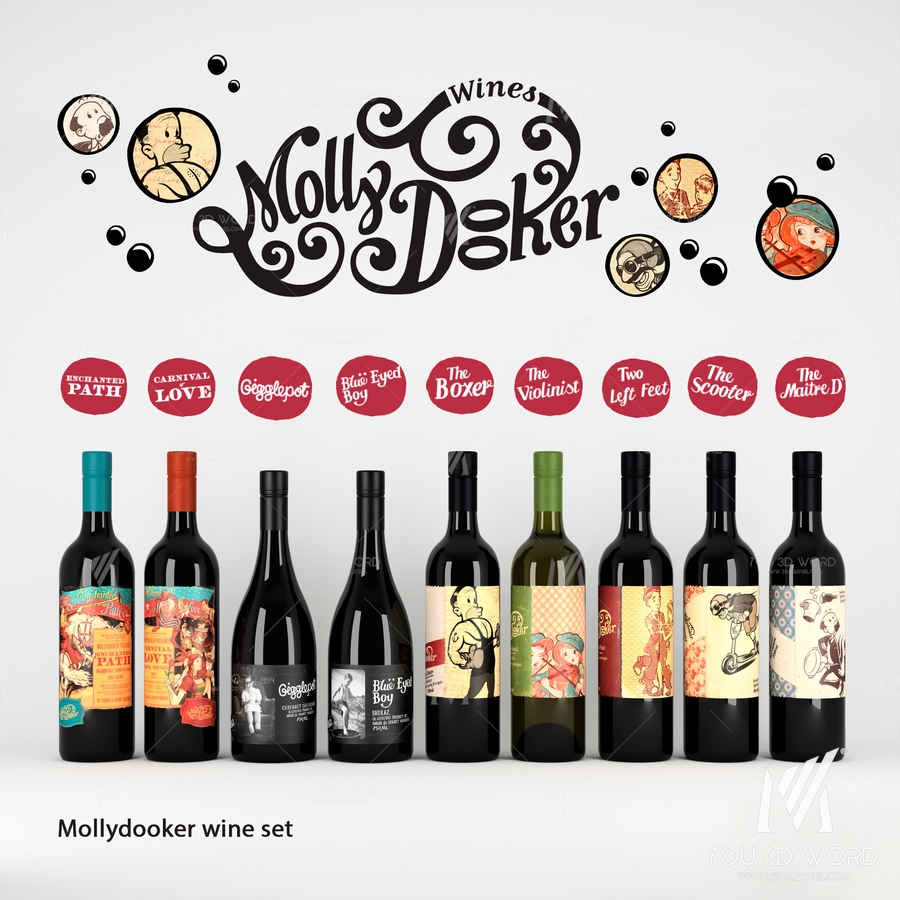 Set of wine Mollydooker (9 bottles)